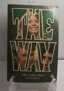 The Way The Living Bible - Illustrated 70s Vtg Religion God Prayer Worship Book - Picture 1 of 4