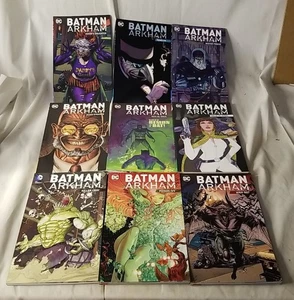Lot Of 9 Batman Arkham Daughter Penguin Freeze Hugo Ghul Croc Poison Man-bat - Picture 1 of 6