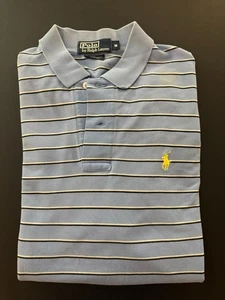 Polo Ralph Lauren Hombre Mediano Polo Azul Rayas Manga Corta Calce Clásico - Imagen 1 de 2