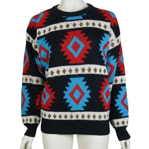 Vintage West Wind Pullover Geometrisch Southwestern Bunt 80er Damen Large - Bild 1 von 10