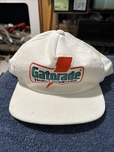 Gatorade Thirst Quencher Sports Specialties VTG Corduroy Adjustable Hat NOS Nice - Picture 1 of 13