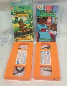 Nick JR Little BEAR Set-2 VHS 8 Stories: Meet Little Bear, Goodnight Little Bear - Picture 1 of 3
