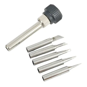 6pcs 900M-T Soldering Station Solder Iron Tips & Handle Set Welding Tools - Picture 1 of 13