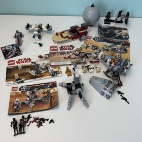 LEGO Star Wars LOT: 9488 30053 75206 8092 9490 9676 Partial Sets See Photos