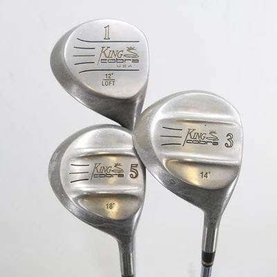 King Cobra Fairway 1W, 3W, 5W Wood Set Steel A Senior Flex Right-Handed S-153219 - Image 1 of 4