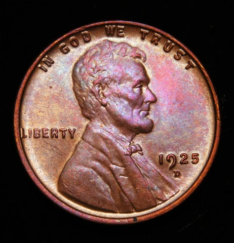 1925-D Lincoln Wheat Cent, UNC+++ Cover