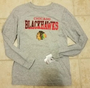 NEU NHL Chicago Blackhawks Jungen Langarm Grafik T-Shirt Größe Medium - Bild 1 von 2