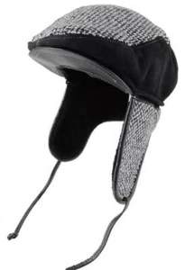 Cappello cabrio di lana berretto da pilota berretto di pelle berretto di pelliccia pelliccia trapper leather cap - Foto 1 di 3