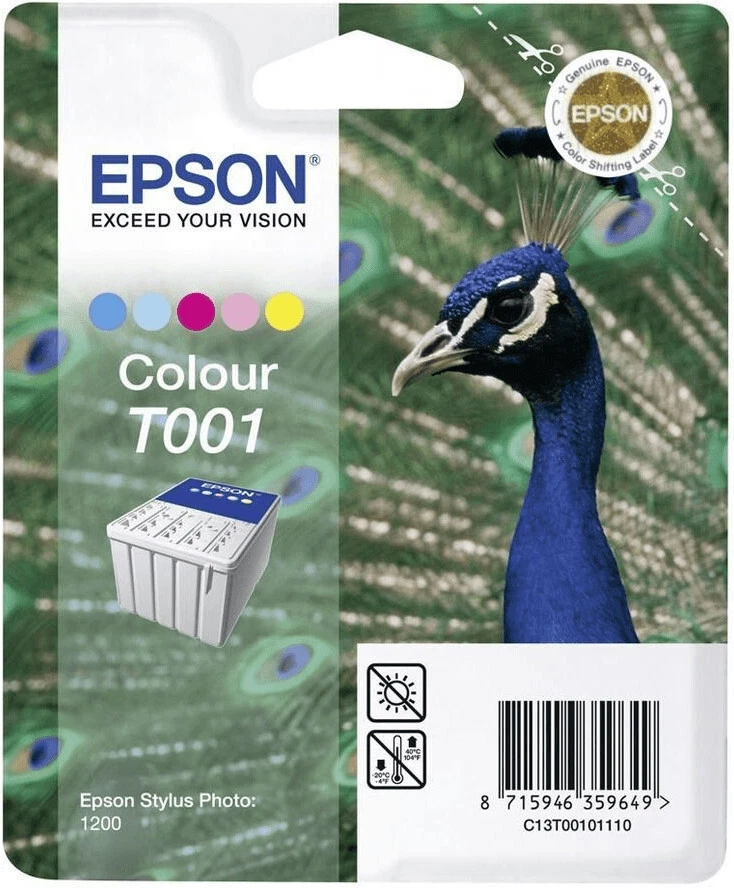 Cartucho de tinta original Epson T001 color para Stylus Photo 1200 Foto 1 de 1