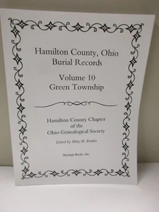 Hamilton County Ohio Burial Records Vol 10 Green Township Cincinnati Genealogy - Picture 1 of 6