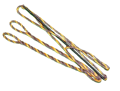 50" AMO LENGTH FLEMISH Recurve Bow String BOWSTRING B-50 DACRON Brown / Yellow  - Image 1 of 3