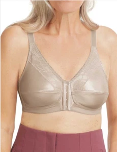 Amoena 40DDD Nancy Wire Free Front Close Mastectomy Bra 44739 NWOT Light Sand - Picture 1 of 7