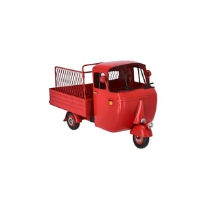 Modelo Ape Car Moto Piaggio Roja Vintage De Metal Lata Nueva - Bild 1 von 6