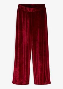 Modische Samt-Hose mit Gummibund Gr. 32/34 Bordeaux Damen Freizeithose Neu* - Bild 1 von 1