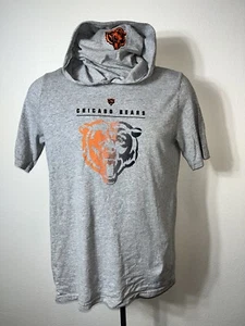 NFL Chicago Bears Juvenil XL Pullover Camiseta Con Capucha Manga Corta Cuello Simulado - Imagen 1 de 7