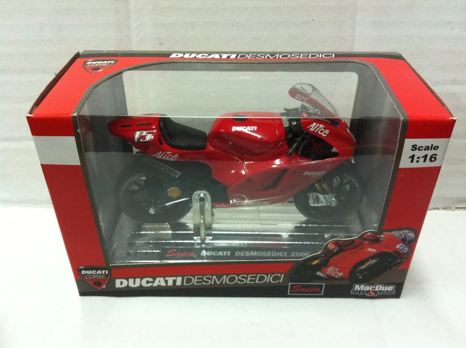Saico 1:16 Diecast Moto GP DUCATI DESMOSEDICI SETE GIBERNAU n.15 (2006) MIB - Immagine 1 di 1