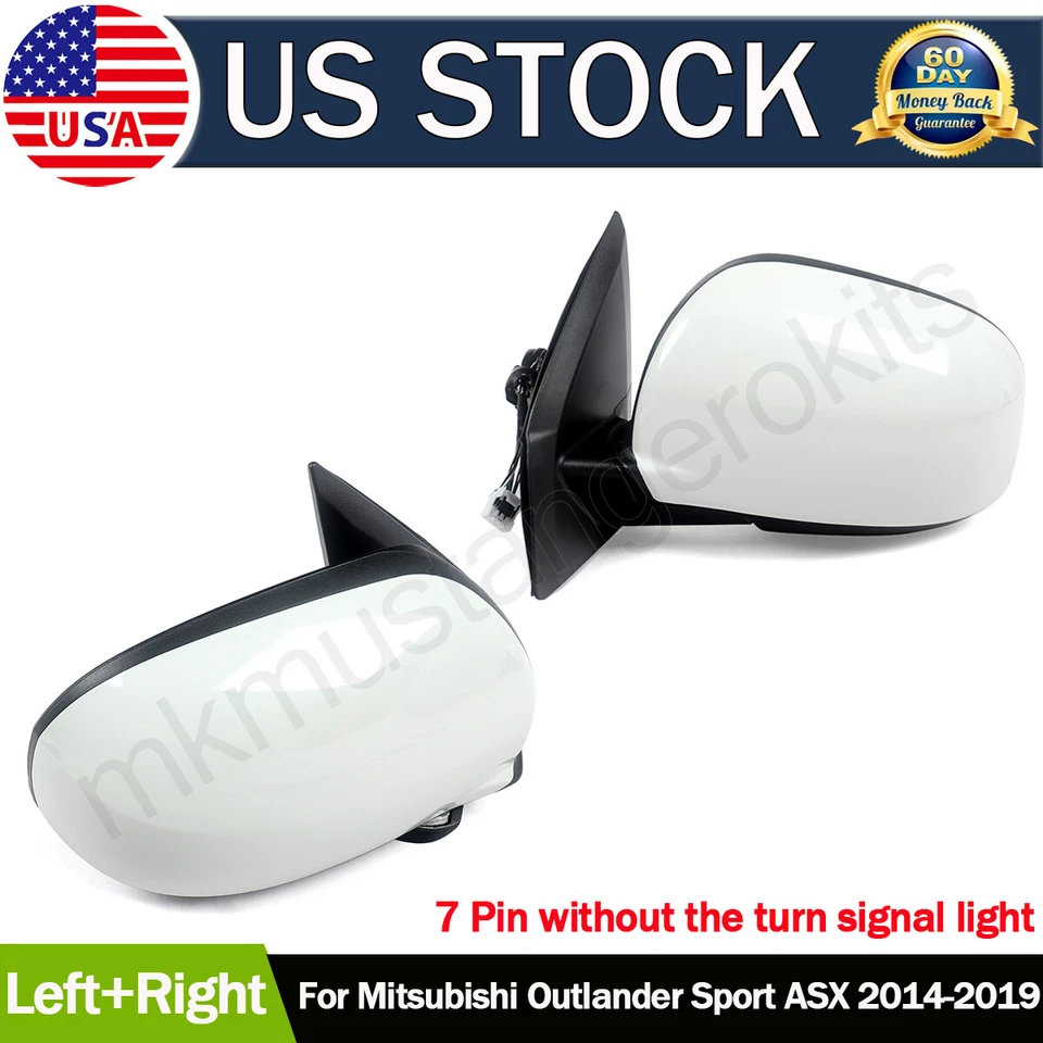 2x For Mitsubishi Outlander Sport/ASX 2014-2019 Rearview Mirrors 7Pin LEFT+RIGHT Foto 1 de 4