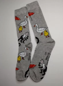 FRIENDS TV PAIR of CREW CUT SOCKS Men's 8-12 Poly/Spandex Duck & Monkey The Rev' - Picture 1 of 23