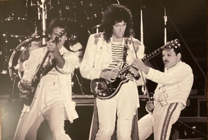 Queen poster - Brian May & Mercury photo A3 size repro from original files/negs - Bild 1 von 2