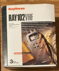 Raytheon Ray 102 Portable Handheld Waterproof VHF Marine Boat Radio Complete - Zdjęcie 1 z 8