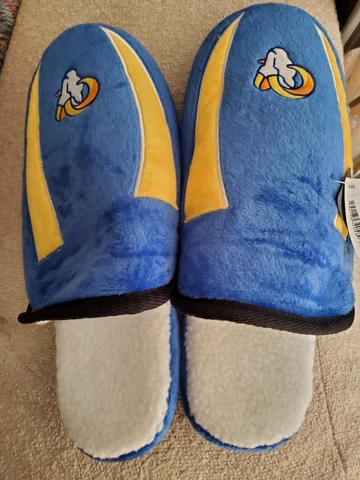 Los Angeles Rams NFL Mens Sherpa Slide Slippers - XL Cover