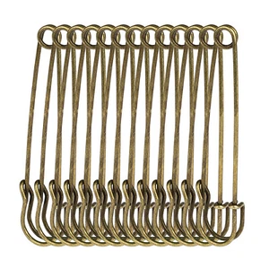 30Pcs Large Safety Pins Heavy Duty Blanket Pins Bulk Steel Spring Lock Pins - Picture 1 of 14