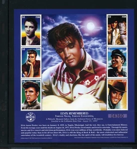 Micronesia MNH 268 Sht 6 Elvis Presley TR575 - Imagen 1 de 1
