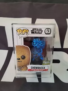 Chewbacca 63 FUNKO POP STAR WARS Celebration 2019 Chicago BLUE Chrome /2500 - Picture 1 of 6