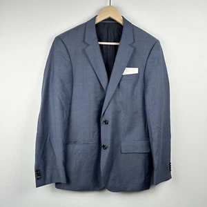 Hugo Boss Blazer Men’s EU Size 48 US 38R Blue Guabello Super 120 Virgin Wool - Picture 1 of 14