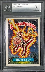 1986 Garbage Pail Kid Ben Bolt 191a Beckett 8 - Picture 1 of 2
