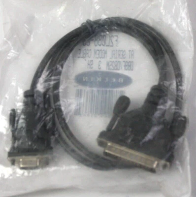 Cable módem serie Belkin F2L088-03 AT DB9F/DB25M 3 SH NUEVO Foto 1 de 2