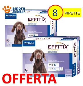 2 CONFEZIONI - EFFITIX per cani da 10-20 kg - 4 pipette - Antiparassitario cani - Imagen 1 de 1