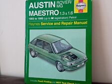 Austin Maestro Rover/MG 1.3 & 1.6 bis M Reg. Haynes 0922, 1983 bis 1995 Benzin.