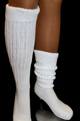 6 Calcetines Rodilla Inclinados Scrunch Hooters Uniforme Gimnasio Entrenamiento Esquí Disfraz de Halloween Foto 1 de 4