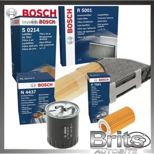 KIT DE SERVICIO PARA MERCEDES C220 2.1 CDI W204 - FILTROS BOSCH ACEITE/AIRE/COMBUSTIBLE/CABINA - Imagen 1 de 13