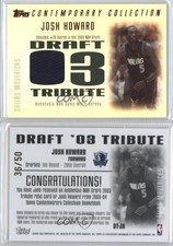 2003-04 Topps Contemporary Collection Red /50 Josh Howard #DT-JH Rookie RC