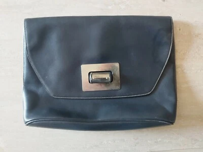 Borsa Prada Vintage Pelle Blu Navy - Imagen 1 de 4