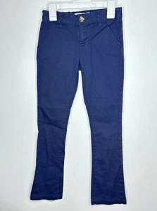 Old Navy Khaki Pants Boys Size 10 Navy Straight Leg Adjustable Waist Chino - Picture 1 of 4