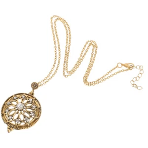 Pendant Necklace Miss Woman Decorative Magnifier Glass Accessory - Picture 1 of 12