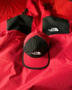 The North Face Gore-Tex Black & Red Baseball Cap GTX Rain-Wear Hat Adjustable