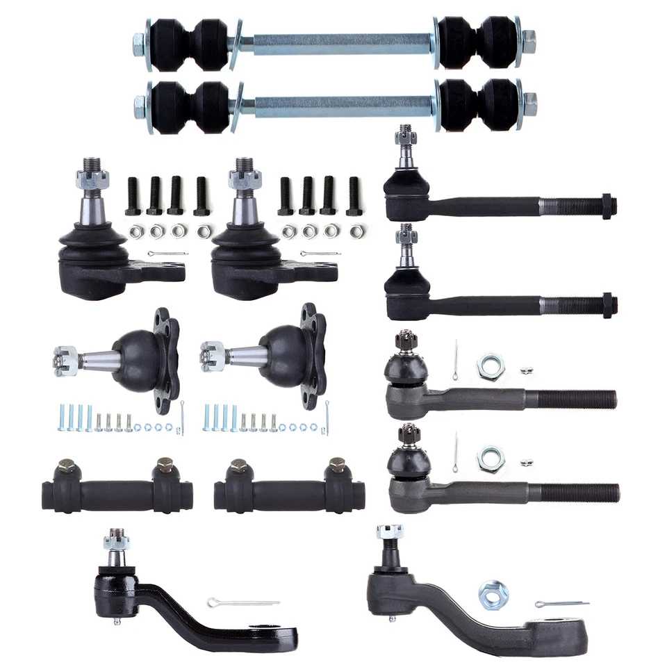 14 Pcs steering Ball Joint Tie Rod End for 1993-1994-1995 Chevrolet K1500 4WD - Image 1 of 1