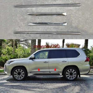 FOR LEXUS LX570 2016-2019 ABS Chrome Car Body Door Side Molding Cover trims 4* - Imagen 1 de 9