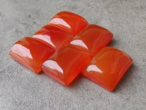 Cabujón con forma de rectángulo de cornalina 100 % natural, lote de piedras preciosas al por mayor - Imagen 1 de 11