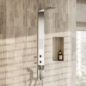 Eviva Tower Rainfall Shower for Ultimate Bathroom Relaxation - Shower Systems - Picture 1 of 7