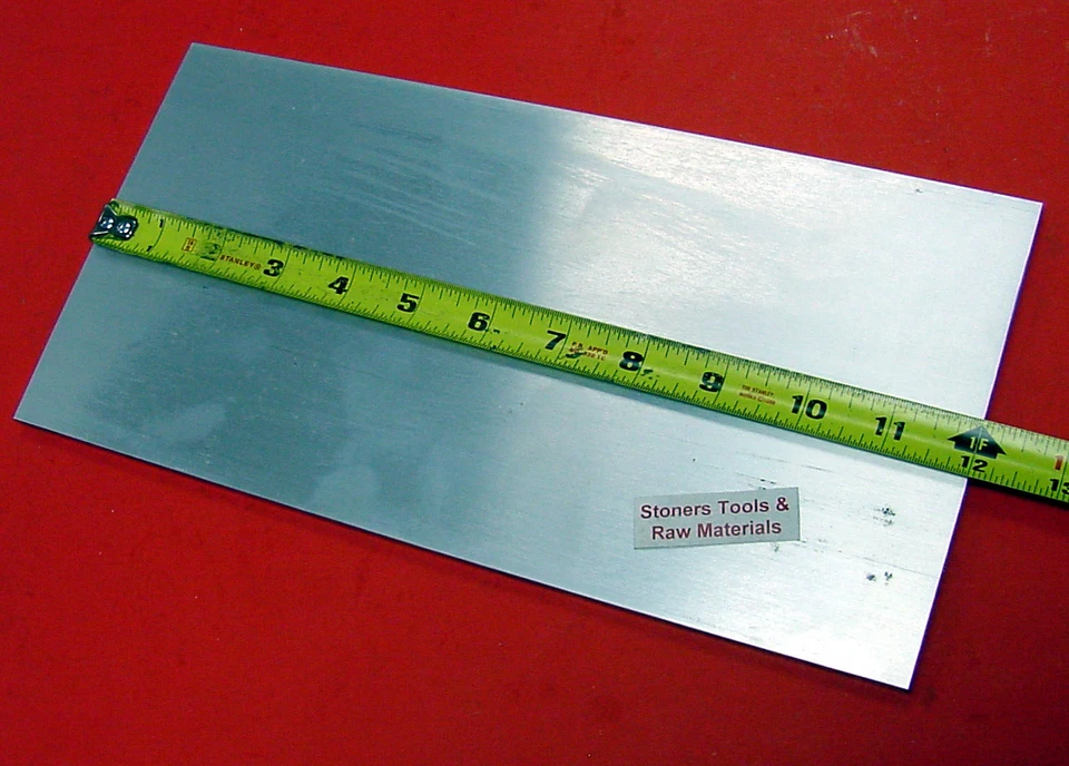 1/2" X 6" ALUMINUM 6061 FLAT BAR 12" long Solid T6511 Extruded Mill Stock New - Image 1 of 1