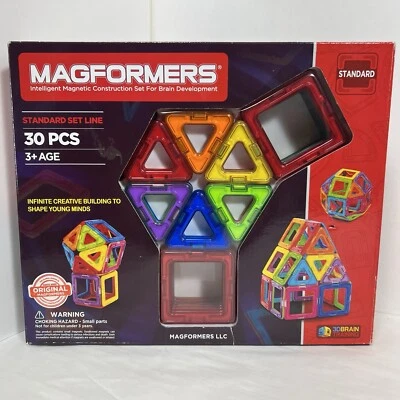 MAGFORMERS 63076 Plastic 30-Piece Magnetic Building Blocks Set - Image 1 of 2