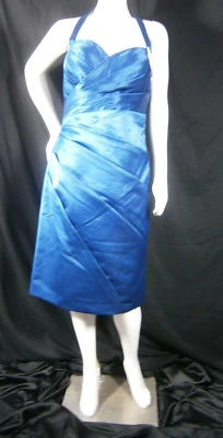 Bill Levkoff Diseñador Muestra 12 Azul Dama Vestido Baile de graduación Vestido de Boda NUEVO $185 Foto 1 de 4