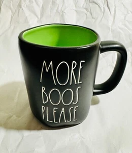 New Rae Dun Halloween Mug More Boos Please Green Inside - Picture 1 of 1