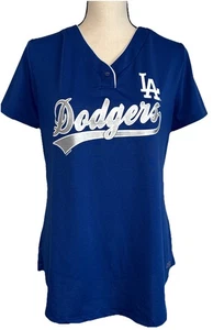 LA Dodgers MLB Women's Size Large/G/G TX3 Cool Jersey Navy And White - Picture 1 of 14