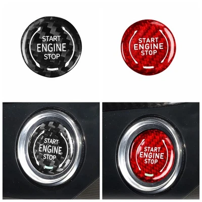 Dry Carbon Engine Start-Stop Switch Button Trim for Chevrolet Tahoe 2020-2023 - Изображение 1 из 4